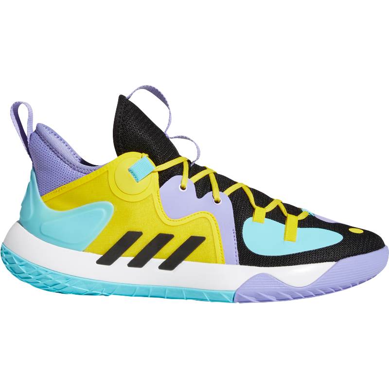 adidas阿迪达斯官方哈登 Stepback 2男子签名版实战篮球板鞋H68054 黄/黑/浅蓝/浅紫 43(265mm) 349元