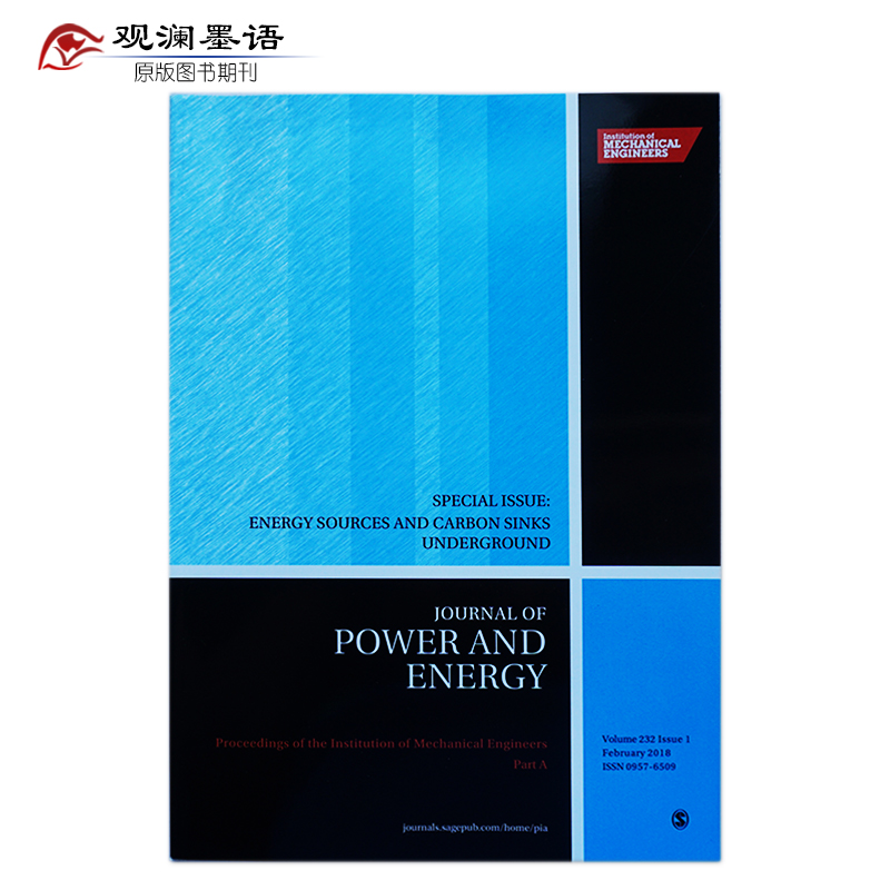 【单期可选】Journal of Power and Energy 英国动力与能源研究设计杂志 20 2018年2月刊
