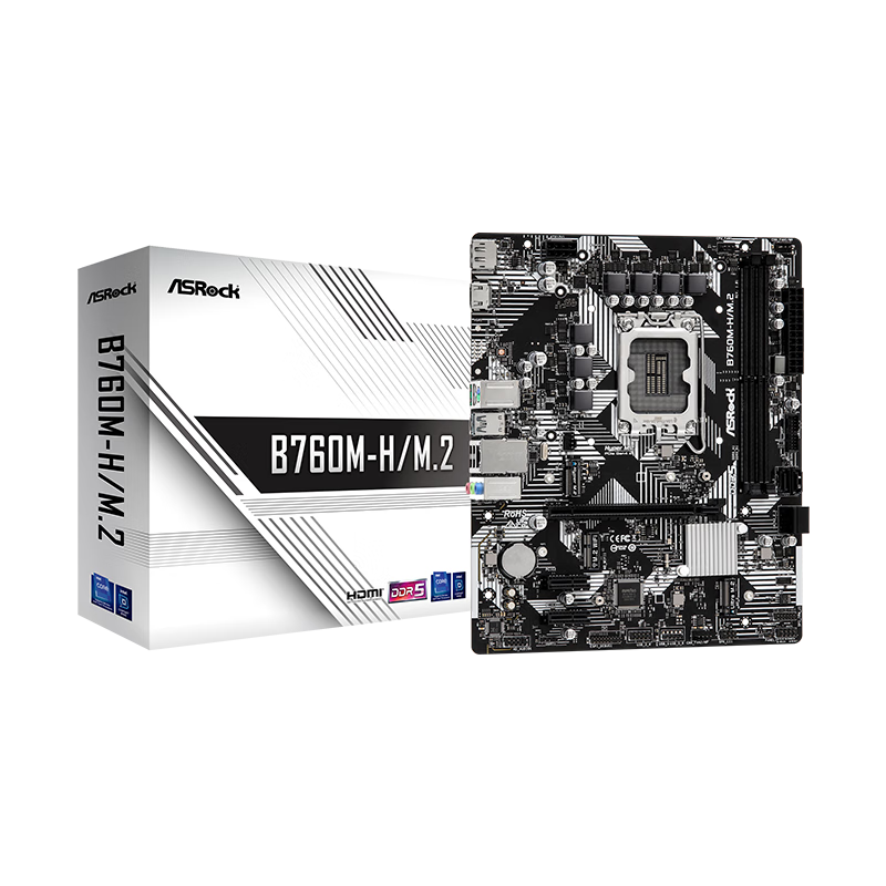 (ASRock) B760M-H/M.2 D5 ֧ CPU 12600KF/14700KF/13600KFIntel B760/LGA 1700