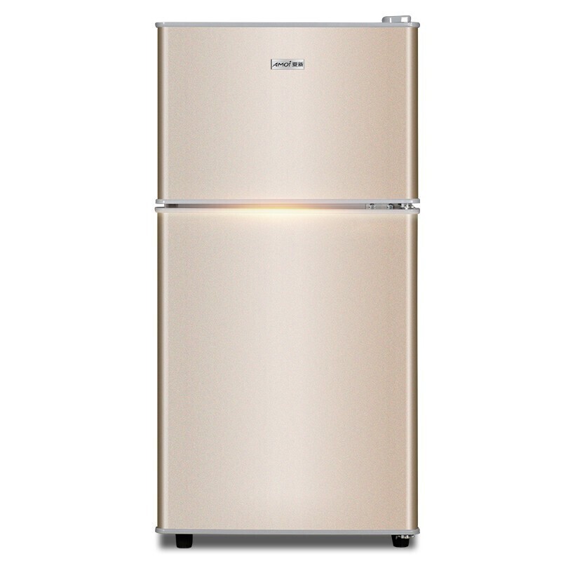 夏新（Amoi）小冰箱迷你双门 冷藏冷冻小型租房宿舍电冰箱 节能省电低噪 一级能效/58L金【1-2人使用】