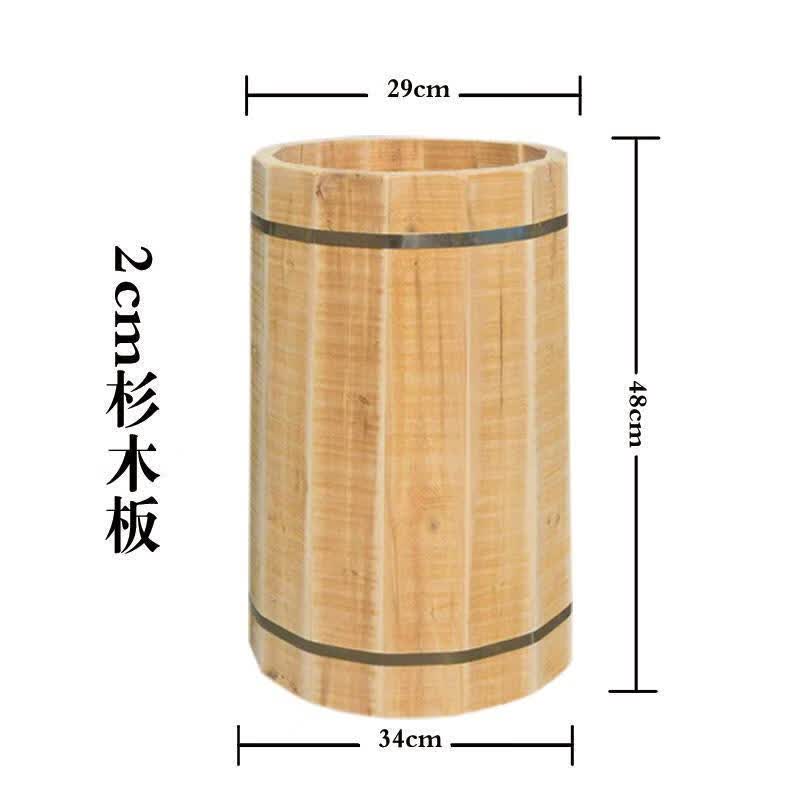 潮鸣中蜂蜜蜂土养蜂箱 圆木桶 杉木实木蜂桶 诱蜂桶 整装上口29下口34