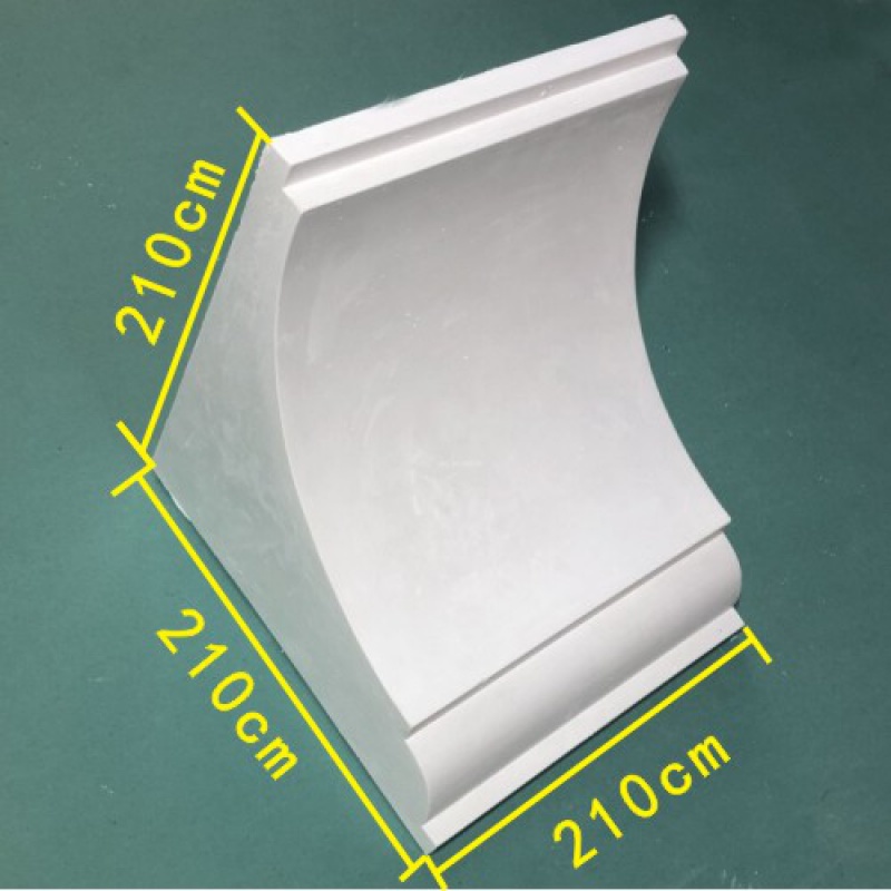 花光面石膏线吊顶线垭口弧线拱形梁拖壁花欧式门洞半 宽度21厘米_单个