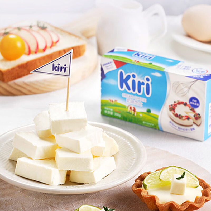 KIRI凯芮烘焙奶油奶酪进口芝士200g 蛋糕轻乳酪 烘焙原料
