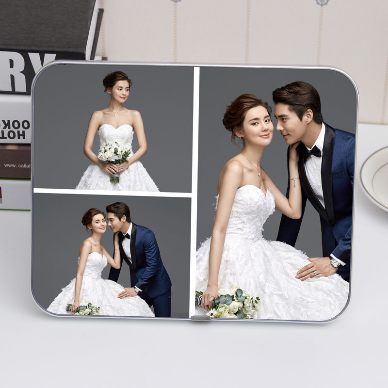 北极象【网红款】九宫格相框水晶摆台相框相片制作宝宝婚纱照放大挂现