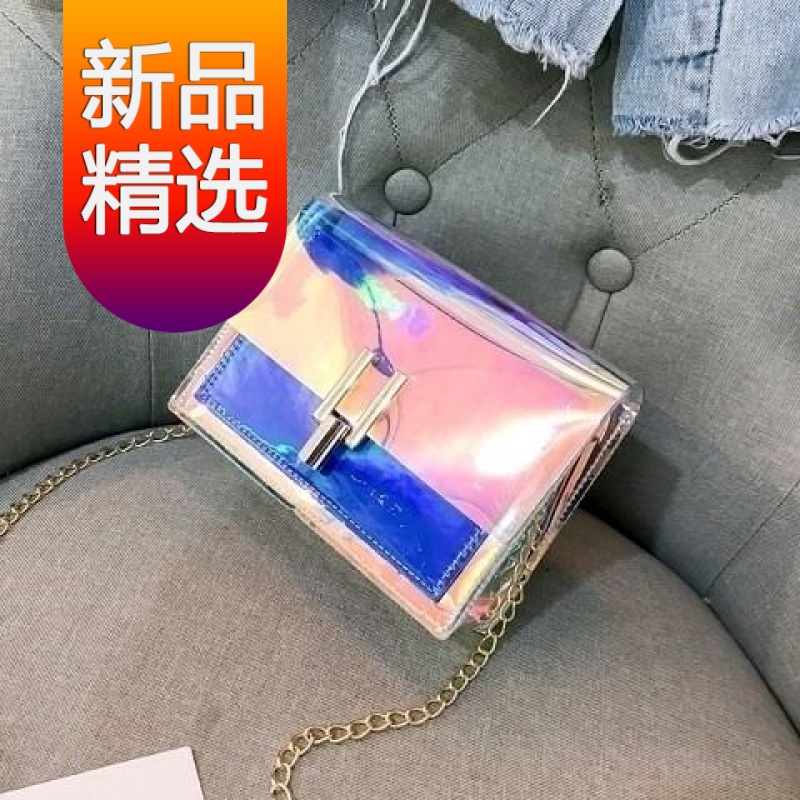 【精选】【香熏包】镭射小方包潮流包包斜挎包新款ins超火链条包哈璐