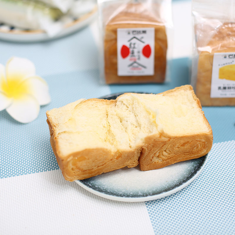 巴比熊 500g 巴比熊红豆乳酪鲜吐司手撕面包无夹心吐司营养早餐零食品