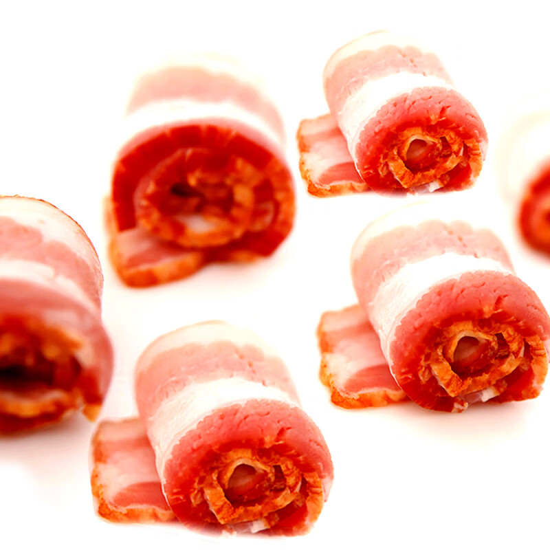 双汇 史蜜斯原切培根生酮美式烘焙披萨早餐商用三明治纯肉片 史蜜斯美式培根135g*7袋