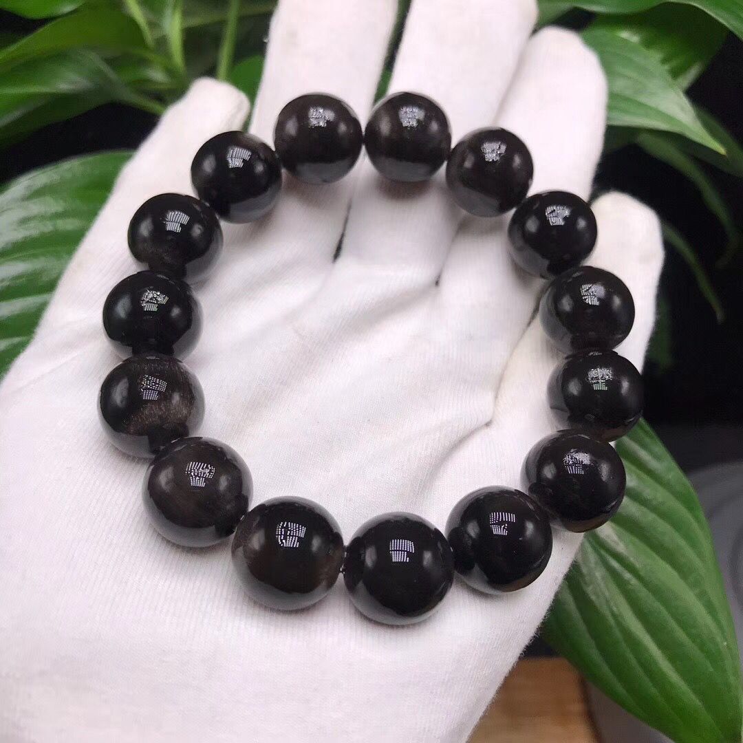 帛灵 正宗天然老牦牛角手串黑牛角佛珠手链男女藏式带血丝文玩108颗