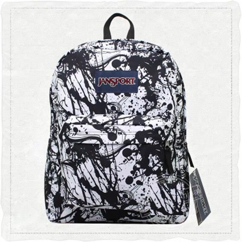 jansport杰斯伯双肩包豹纹斑马初高中男女休闲旅游防水耐用大容量学生