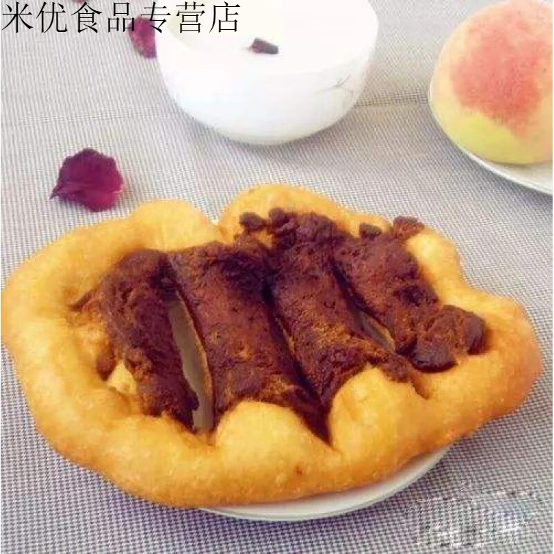 鲜有志天津特色小吃清真大福来早点糖果子糖油饼糖皮儿 一个 糖果子2