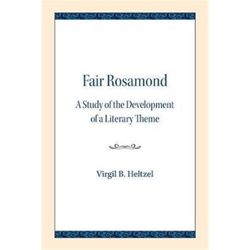 预订fair rosamond:a study of the development of a li