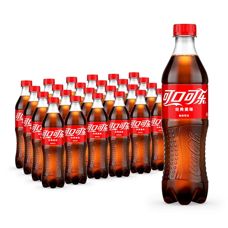 可口可乐（Coca-Cola） 汽水 碳酸饮料 500ml*24瓶 新老包装随机发货