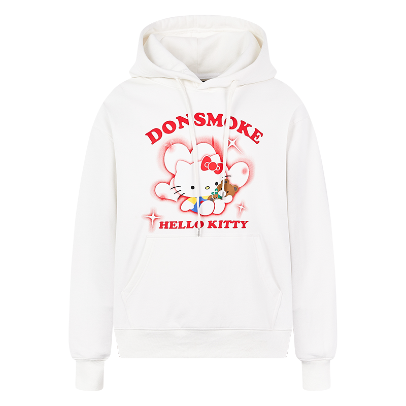 DonsmokeHello Kitty X Donsmoke联名款国潮爱心KT卫衣帽衫情侣连帽卫衣 白色 S怎么样,好用不?
