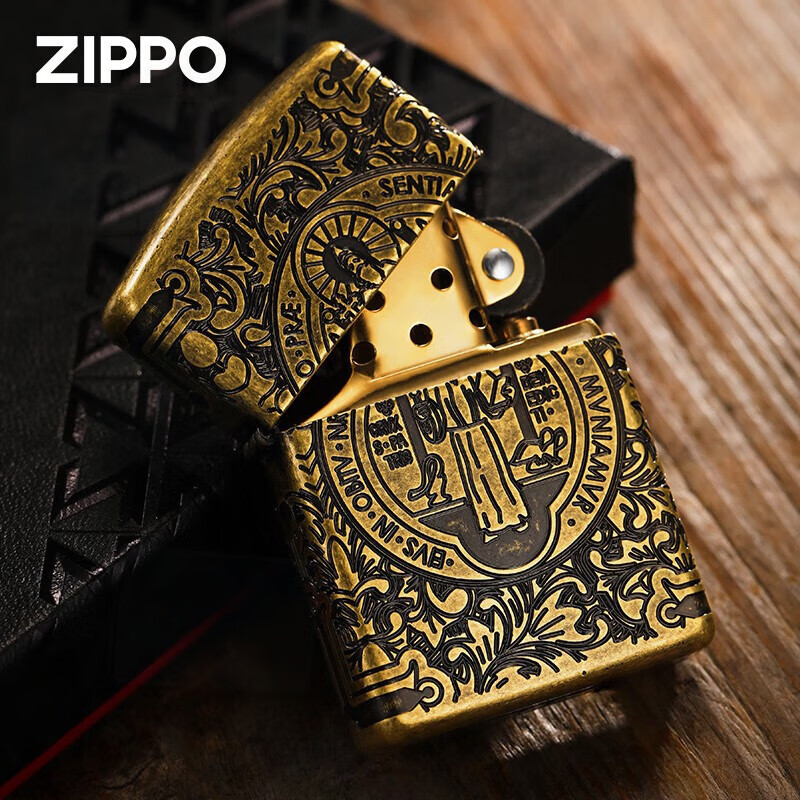 zippo之宝打火机正版 地狱神探康斯坦丁纪念版 仿古铜厚重盔甲七夕
