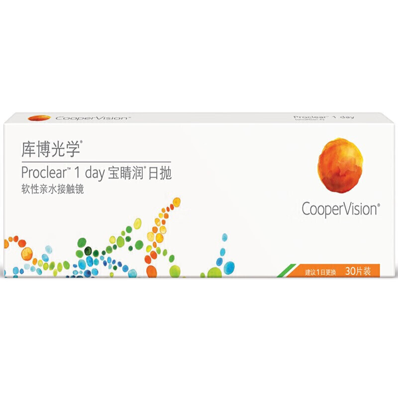 库博光学宝睛润进口透明隐形眼镜的价格走势和购买建议