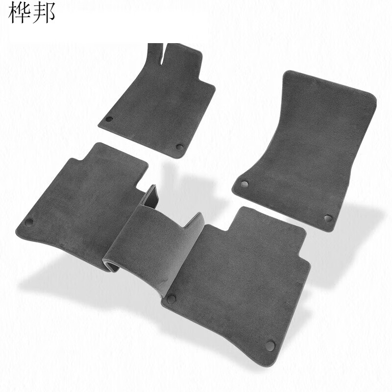 揽胜脚垫盛世加长版典范羊毛地毯汽车脚垫定制 灰色纯羊毛-五座脚垫