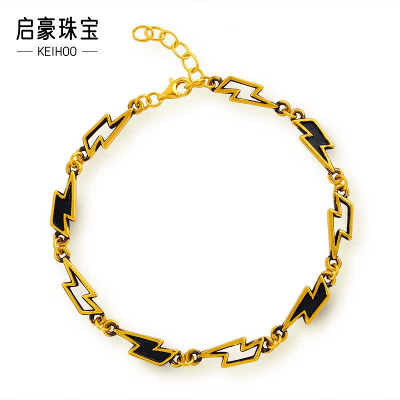 启豪黄金手链男女款足金复古黑金不规则手链新款酷飒潮流送礼物 约5.90克(按实发克重多退少补）使用感如何?