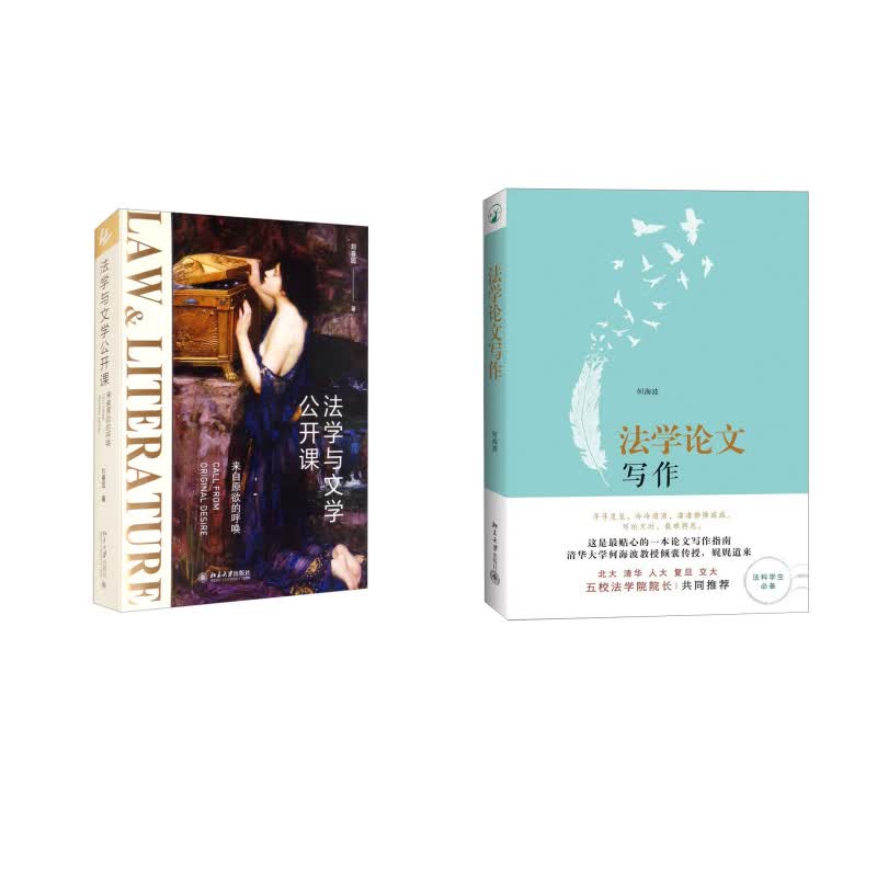 法学与文学公开课+法学论文写作(京东套装共2册)