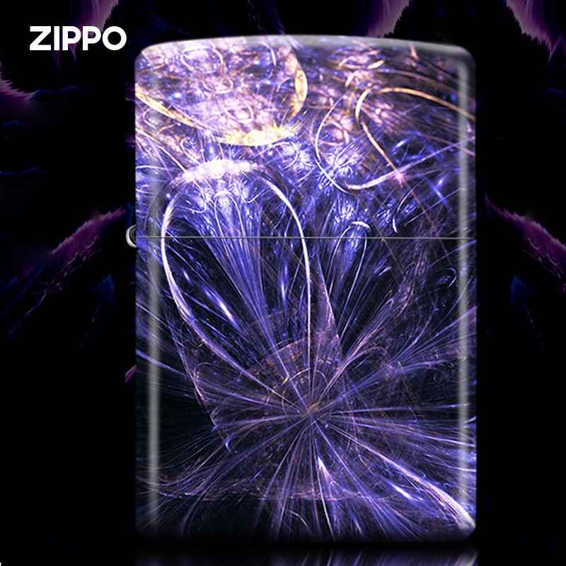 zippo打火机 美国原装 个性六面彩印暗夜妖姬 煤油防风 520礼物 z0425