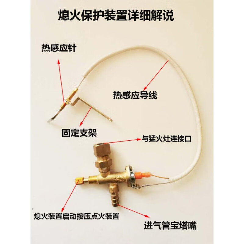 适之燃气灶自动熄火保护装置猛火灶通用型熄火保护装置液化气天然气灶