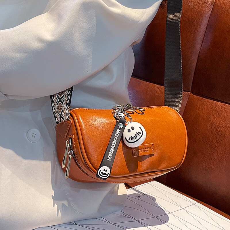 cksy复古软皮花肩带马鞍包女斜挎包2023新款女士手机包单肩包胸ck-806