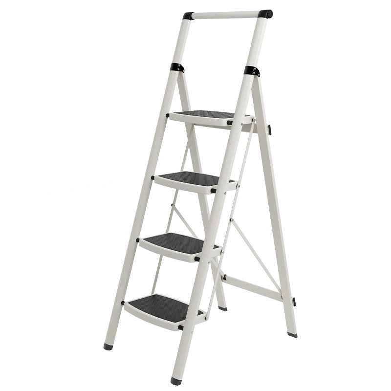稳纳 梯子家用加固防滑家用梯单侧工程梯扶梯楼梯人字梯折叠梯四步梯 WN-6154J