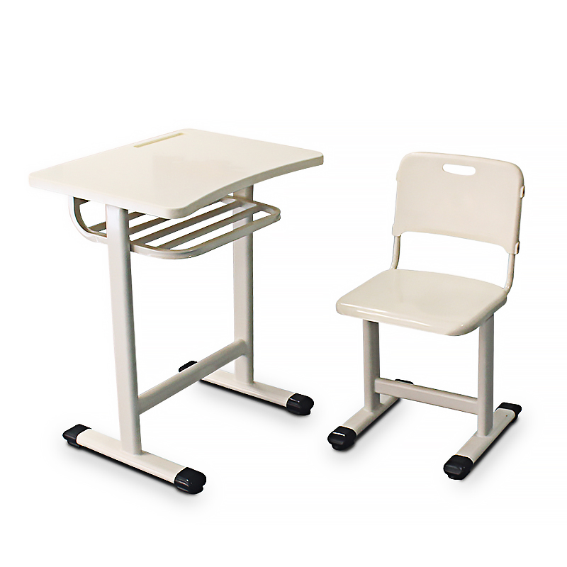 学而思课桌椅套装中小学生学校辅导班培训桌椅 广州学而思款灰白色