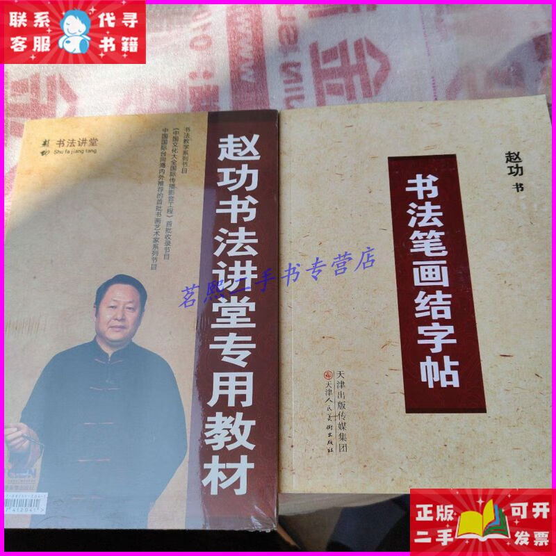 书法笔画结字帖  赵功书法讲堂专用教材(dvd) 天津人民美术出版社