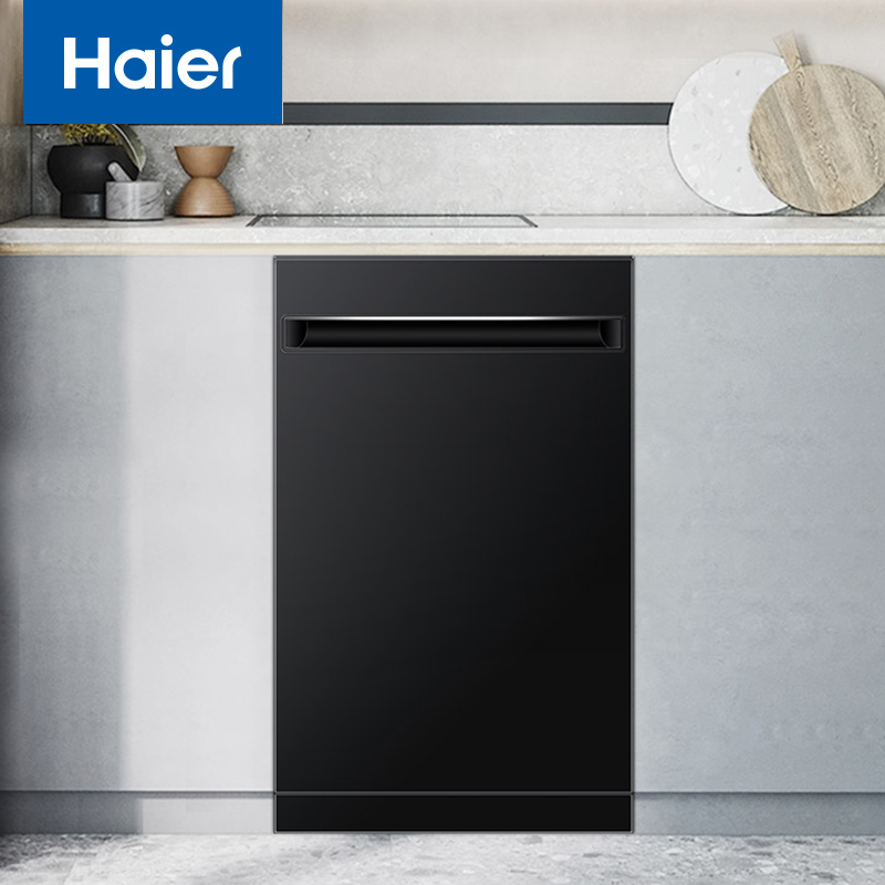 海尔（Haier） S8黄金嵌入式家用洗碗机 9套 智能油污感应 高温除菌烘干 全自动洗碗机 刷碗机 EBW9817BU1