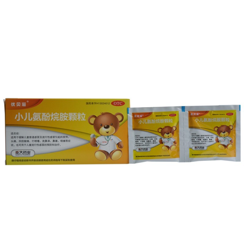 优贝滋 小儿氨酚烷胺颗粒 6g*12袋 1盒