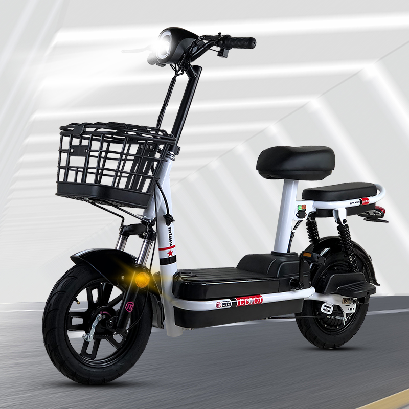 byuebike新国标电动车可拆卸充电锂电电动自行车小型两轮踏板助力代步