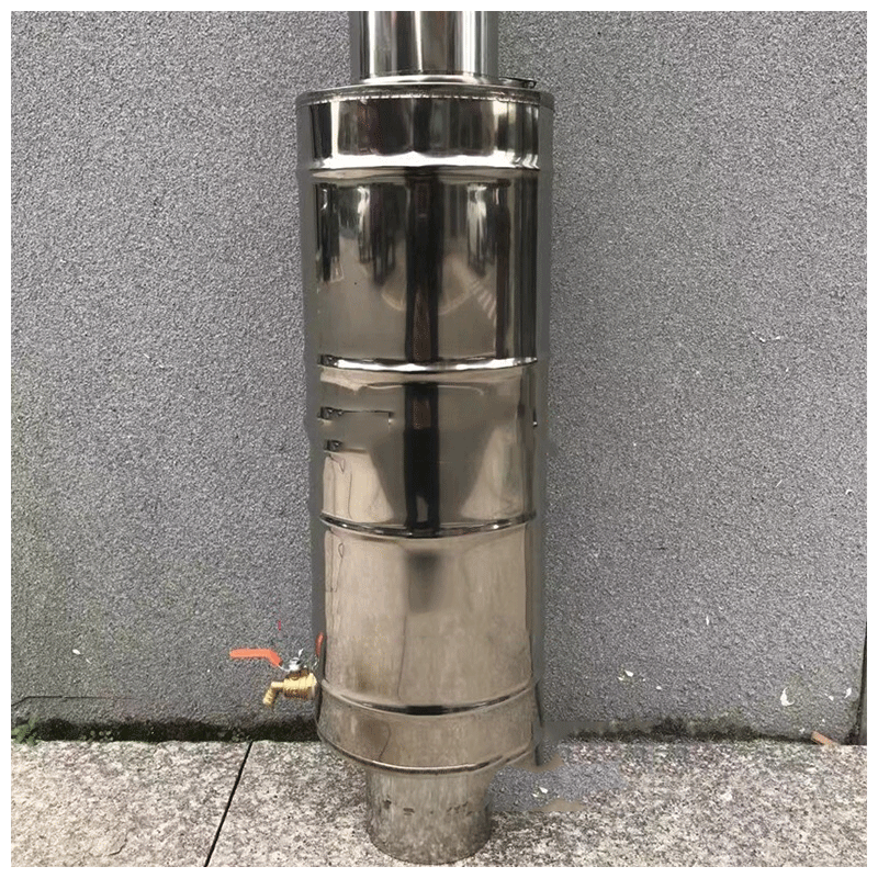 蓝族家用农村烤火炉回风炉柴火灶配件不锈钢水箱烟管水箱烟囱水箱烧水