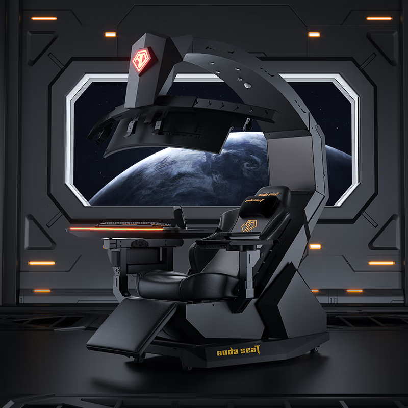 andaseaT安德斯特电竞仓 莫斯S8 电竞舱零重力人体工学椅电脑椅一体太空舱 莫斯S8-黑色