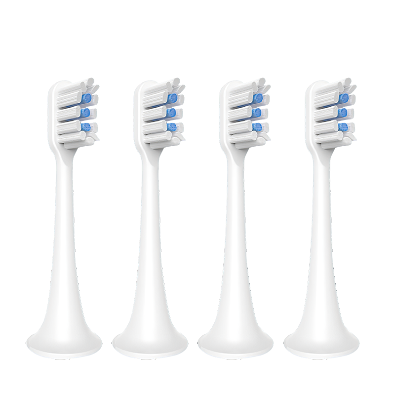 米家 小米（MI）牙刷头 通用型 4支装 behome牙刷软毛清洁通用替换刷头 适用T500/T300