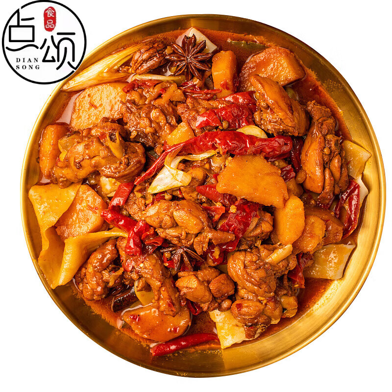全江正宗新疆沙湾大盘鸡舌尖沙湾辣子鸡真空 500g*2