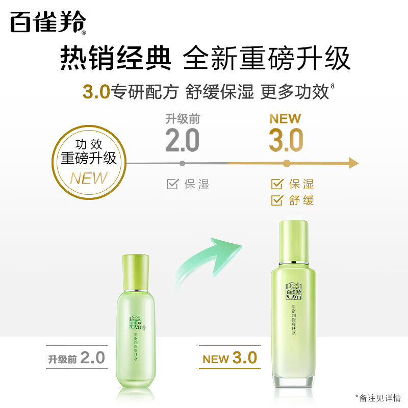 百雀羚(PECHOIN)套装女草本惊喜礼盒全套水乳霜补水保湿舒缓妈妈面部护肤品全套 爽肤水100ml+乳液100ml
