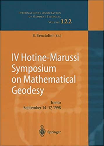 预订IV Hotine-Marussi Symposium on Mathematical Geod