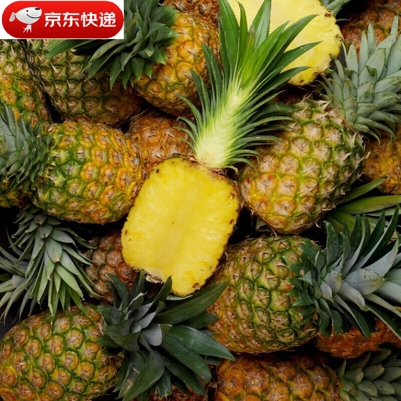 海南金钻凤梨新鲜水果金菠萝当季无眼手撕菠萝整箱 2个装 大果（单果2.5-3斤）