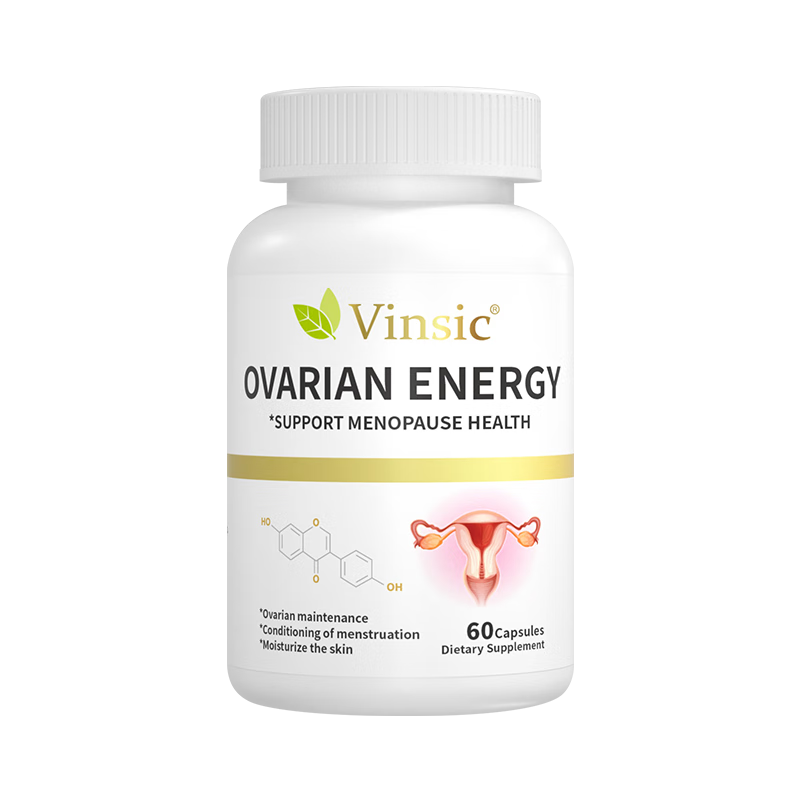Vinsic美国进口大豆异黄酮片搭女性更年期调理月经不调量少X保养补充雌激【3瓶】