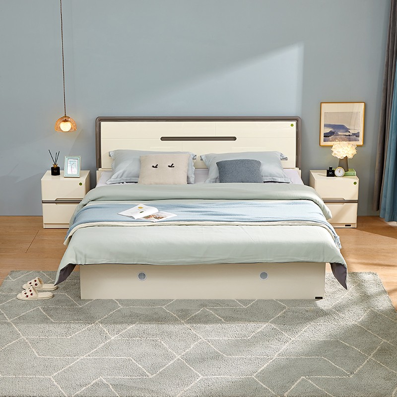 31日20点前30分钟全友家居122701双人高箱床床头柜2105002k床垫18米