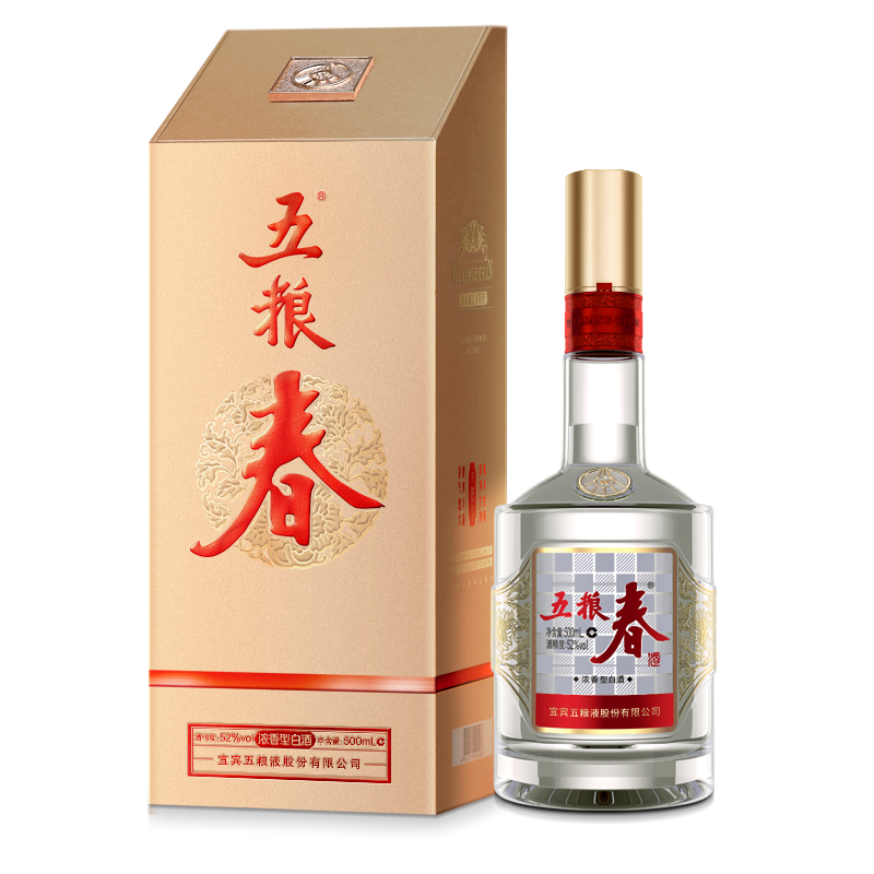 五粮春 第二代 52%vol 浓香型白酒 500ml 单瓶装