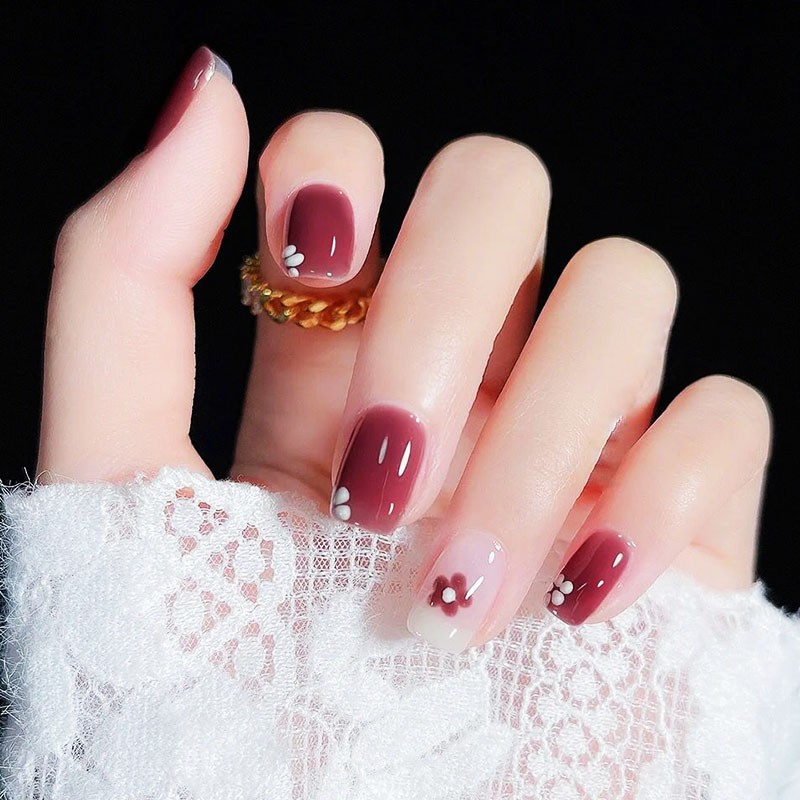 孜甲花新娘甲定制穿戴美甲光疗高端奢华结婚甲贴片大气手工假指甲成品