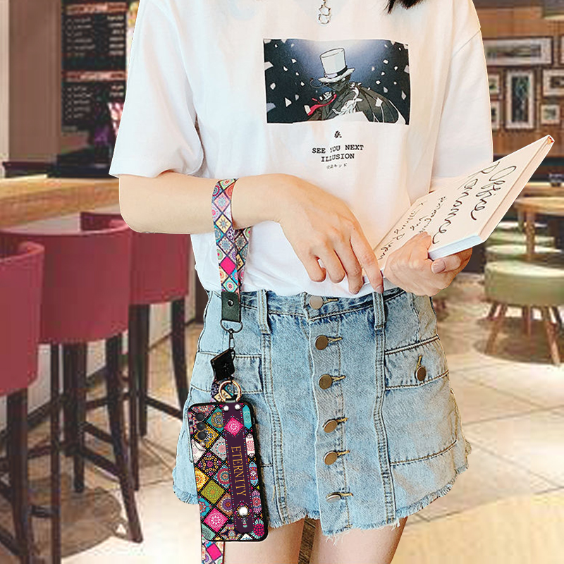 饰卓华为智选NZONE S7 Pro手机壳s7pro十全包nzones7pro+保护套软壳斜跨挂绳女 nzones7pro-炫彩方格