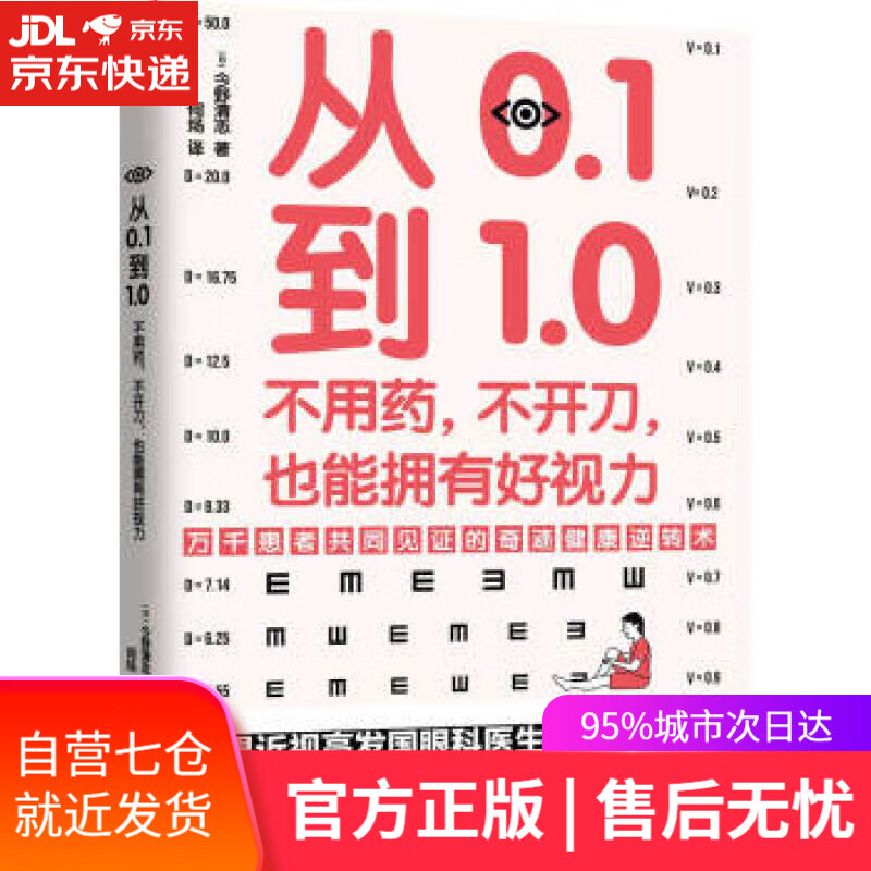 【新华书店】从0 1到1 0：不用药，不开刀，也能拥有好视力 [日]今野清志,何炀注 天津科学技术出版社