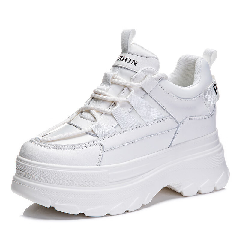 卓履(zhuolv)品牌老爹鞋厚底小白鞋女年新款春秋女鞋内增高松糕休闲