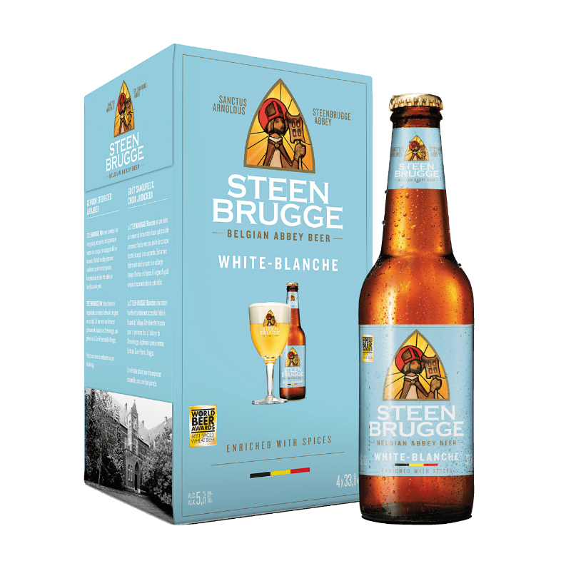Steenbrugge 布鲁日 比利时 清爽果味白啤 330ml*4瓶