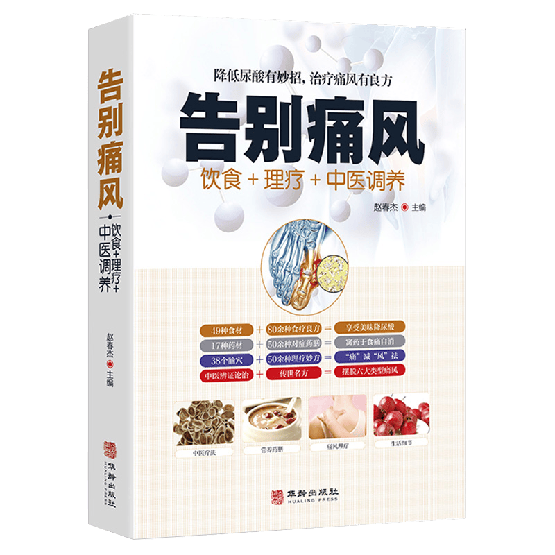饮食+理疗+中医调养养生书籍 告别痛风