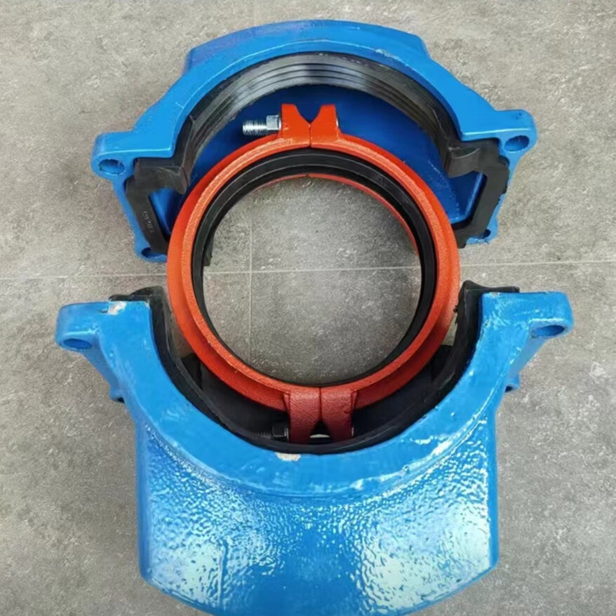 稳东定制消防管道沟槽卡箍补漏器哈夫节抢修器堵漏器抱箍夹板沟槽钢卡