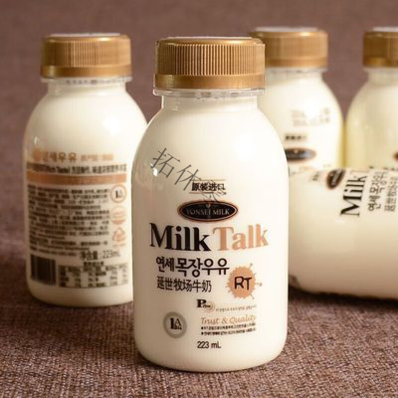 可钦韩国进口延世牧场牛奶223ml*6瓶 Milk Talk孕妇儿童鲜奶 冷藏发货 223mL*6瓶