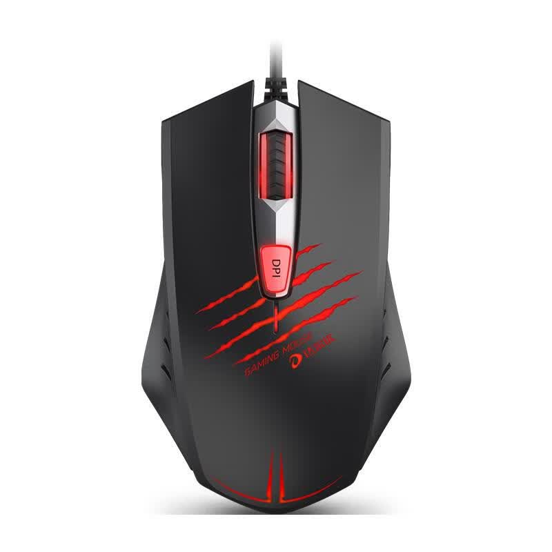 达尔优官lm109笔记本电脑家用电竞游戏吃鸡有线通用办公鼠标 黑色送